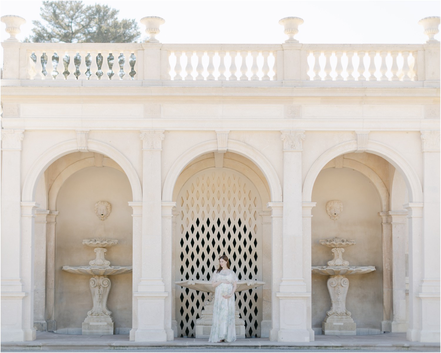 longwood gardens maternity session