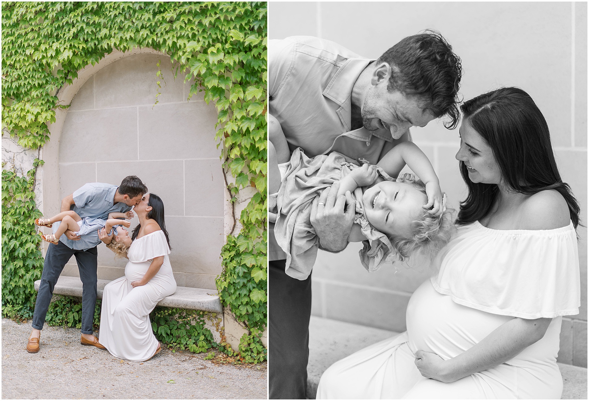 light airy family photographer longwood gardens