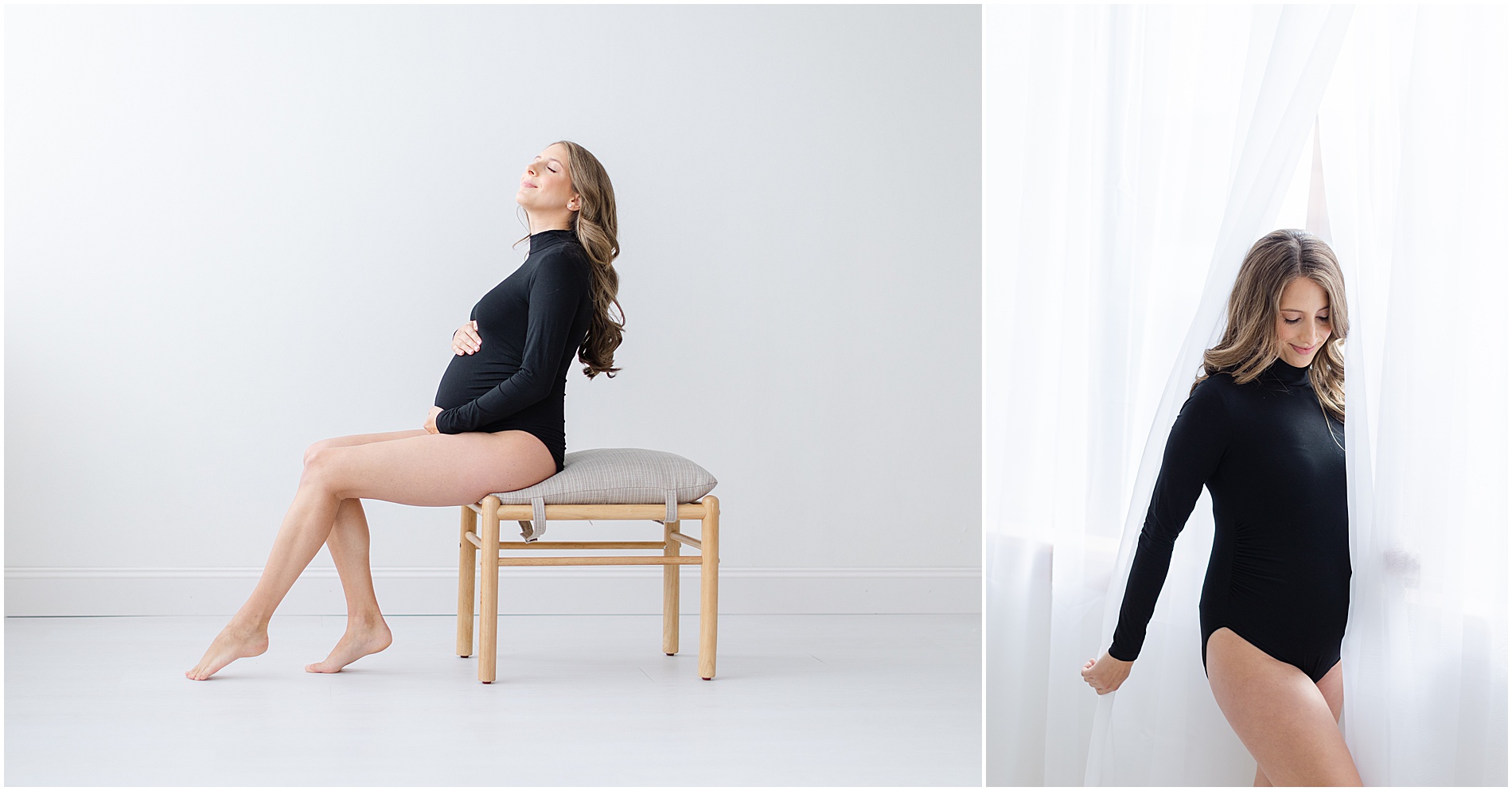 light airy maternity portraits