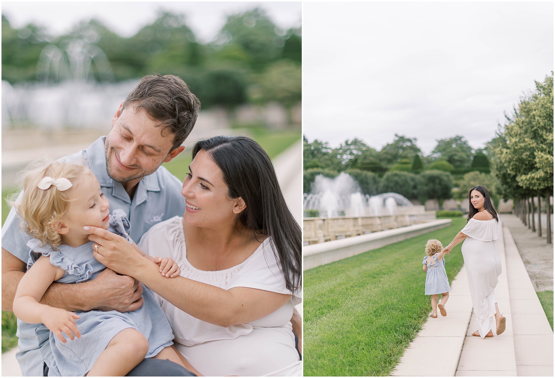 maternity session longwood gardens