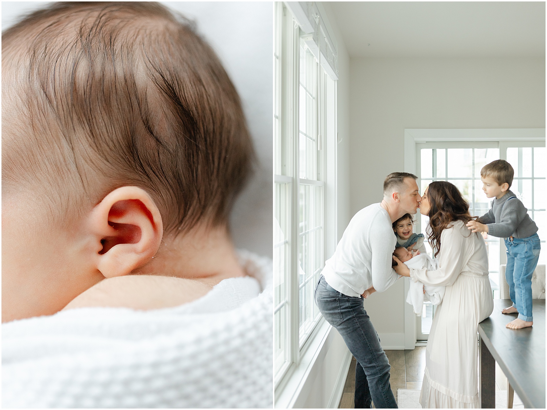 in home newborn photographer philly