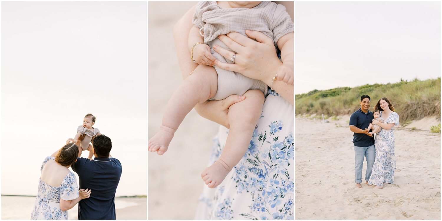 cape may beach photographer beach family photos outfits